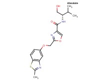 N-[(1S)-1-(hydroxymethyl)-2-methylpropyl]-2-{[(2-methyl-1,3-benzothiazol-5-yl)oxy]methyl}-1,3-oxazole-4-carboxamide