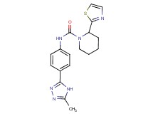 N-[4-(5-methyl-4H-1,2,4-triazol-3-yl)phenyl]-2-(1,3-thiazol-2-yl)piperidine-1-carboxamide