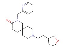 2-(2-pyridinylmethyl)-9-[2-(tetrahydro-3-furanyl)ethyl]-2,9-diazaspiro[5.5]undecan-3-one