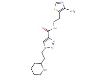 N-[2-(4-methyl-1,3-thiazol-5-yl)ethyl]-1-(2-piperidin-2-ylethyl)-1H-1,2,3-triazole-4-carboxamide