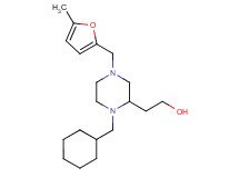 2-{1-(cyclohexylmethyl)-4-[(5-methyl-2-furyl)methyl]-2-piperazinyl}ethanol