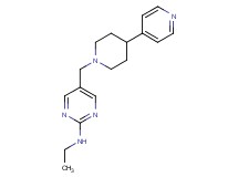 N-ethyl-5-[(4-pyridin-4-ylpiperidin-1-yl)methyl]pyrimidin-2-amine