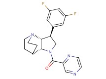 (2R*,3S*,6R*)-3-(3,5-difluorophenyl)-5-(2-pyrazinylcarbonyl)-1,5-diazatricyclo[5.2.2.0~2,6~]undecane