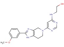 2-({6-[2-(3-methoxyphenyl)-1,4,6,7-tetrahydro-5H-imidazo[4,5-c]pyridin-5-yl]pyrimidin-4-yl}amino)ethanol