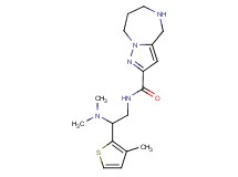 N-[2-(dimethylamino)-2-(3-methyl-2-thienyl)ethyl]-5,6,7,8-tetrahydro-4H-pyrazolo[1,5-a][1,4]diazepine-2-carboxamide