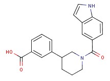 3-[1-(1H-indol-5-ylcarbonyl)piperidin-3-yl]benzoic acid