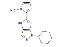 1-cyclohexyl-5-(1-methyl-1H-imidazol-2-yl)-1,4-dihydroimidazo[4,5-c]pyrazole