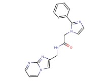 N-(imidazo[1,2-a]pyrimidin-2-ylmethyl)-2-(2-phenyl-1H-imidazol-1-yl)acetamide