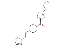 1-[(2-propyl-1,3-thiazol-4-yl)carbonyl]-4-[2-(1H-pyrazol-1-yl)ethyl]piperidine