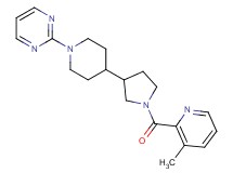 2-(4-{1-[(3-methyl-2-pyridinyl)carbonyl]-3-pyrrolidinyl}-1-piperidinyl)pyrimidine