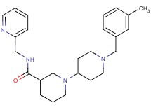 1'-(3-methylbenzyl)-N-(pyridin-2-ylmethyl)-1,4'-bipiperidine-3-carboxamide