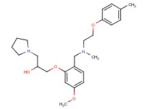 1-[5-methoxy-2-({methyl[2-(4-methylphenoxy)ethyl]amino}methyl)phenoxy]-3-(1-pyrrolidinyl)-2-propanol