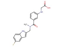 [(3-{[[(5-fluoro-1H-indol-2-yl)methyl](methyl)amino]carbonyl}phenyl)amino]acetic acid
