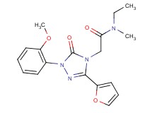 N-ethyl-2-[3-(2-furyl)-1-(2-methoxyphenyl)-5-oxo-1,5-dihydro-4H-1,2,4-triazol-4-yl]-N-methylacetamide