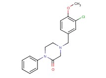 4-(3-chloro-4-methoxybenzyl)-1-phenyl-2-piperazinone