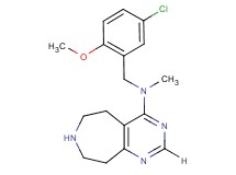 N-(5-chloro-2-methoxybenzyl)-N-methyl-6,7,8,9-tetrahydro-5H-pyrimido[4,5-d]azepin-4-amine dihydrochloride