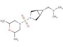 ({(1R*,5S*,6r)-3-[(2,6-dimethylmorpholin-4-yl)sulfonyl]-3-azabicyclo[3.1.0]hex-6-yl}methyl)dimethylamine
