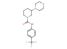3-(4-morpholinyl)-N-[4-(trifluoromethyl)phenyl]-1-piperidinecarboxamide