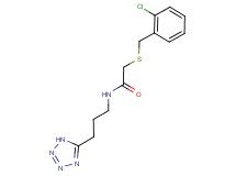 2-[(2-chlorobenzyl)thio]-N-[3-(1H-tetrazol-5-yl)propyl]acetamide