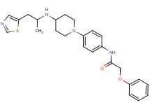 N-[4-(4-{[1-methyl-2-(1,3-thiazol-5-yl)ethyl]amino}-1-piperidinyl)phenyl]-2-phenoxyacetamide