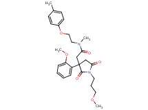 2-[3-(2-methoxyphenyl)-1-(3-methoxypropyl)-2,5-dioxo-3-pyrrolidinyl]-N-methyl-N-[2-(4-methylphenoxy)ethyl]acetamide