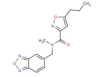 N-(2,1,3-benzoxadiazol-5-ylmethyl)-N-methyl-5-propyl-3-isoxazolecarboxamide