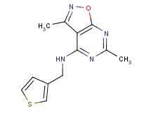 3,6-dimethyl-N-(3-thienylmethyl)isoxazolo[5,4-d]pyrimidin-4-amine