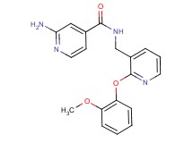 2-amino-N-{[2-(2-methoxyphenoxy)-3-pyridinyl]methyl}isonicotinamide