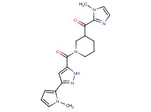 (1-methyl-1H-imidazol-2-yl)(1-{[3-(1-methyl-1H-pyrrol-2-yl)-1H-pyrazol-5-yl]carbonyl}-3-piperidinyl)methanone
