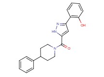 2-{5-[(4-phenyl-1-piperidinyl)carbonyl]-1H-pyrazol-3-yl}phenol