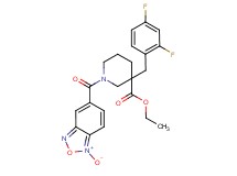 ethyl 3-(2,4-difluorobenzyl)-1-[(1-oxido-2,1,3-benzoxadiazol-5-yl)carbonyl]-3-piperidinecarboxylate