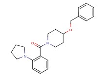 4-(benzyloxy)-1-[2-(1-pyrrolidinyl)benzoyl]piperidine