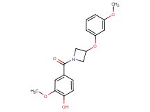 2-methoxy-4-{[3-(3-methoxyphenoxy)-1-azetidinyl]carbonyl}phenol