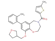 7-(2-methylphenyl)-4-[(5-methyl-2-thienyl)carbonyl]-9-(tetrahydro-3-furanylmethoxy)-2,3,4,5-tetrahydro-1,4-benzoxazepine