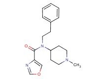 N-(1-methyl-4-piperidinyl)-N-(2-phenylethyl)-1,3-oxazole-4-carboxamide