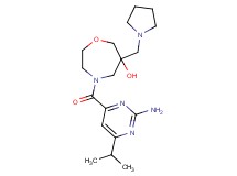 4-[(2-amino-6-isopropylpyrimidin-4-yl)carbonyl]-6-(pyrrolidin-1-ylmethyl)-1,4-oxazepan-6-ol