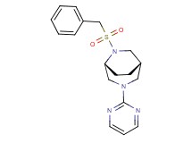 (1S*,5R*)-6-(benzylsulfonyl)-3-(2-pyrimidinyl)-3,6-diazabicyclo[3.2.2]nonane