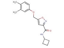 N-cyclobutyl-5-[(3,4-dimethylphenoxy)methyl]-3-isoxazolecarboxamide