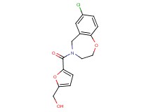 {5-[(7-chloro-2,3-dihydro-1,4-benzoxazepin-4(5H)-yl)carbonyl]-2-furyl}methanol