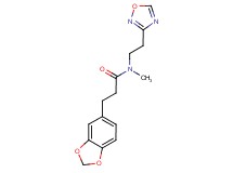 3-(1,3-benzodioxol-5-yl)-N-methyl-N-[2-(1,2,4-oxadiazol-3-yl)ethyl]propanamide