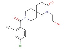 9-(4-chloro-2-methylbenzoyl)-2-(2-hydroxyethyl)-2,9-diazaspiro[5.5]undecan-3-one