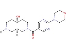 (4aS*,8aS*)-2-{[2-(4-morpholinyl)-5-pyrimidinyl]carbonyl}octahydro-2,7-naphthyridin-4a(2H)-ol