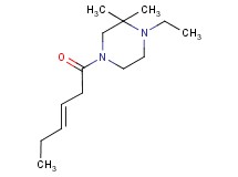 1-ethyl-4-[(3E)-hex-3-enoyl]-2,2-dimethylpiperazine