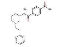 4-acetyl-N-methyl-N-[1-(2-phenylethyl)-3-piperidinyl]benzamide