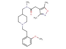 2-(3,5-dimethyl-4-isoxazolyl)-N-({1-[2-(2-methoxyphenyl)ethyl]-4-piperidinyl}methyl)-N-methylacetamide