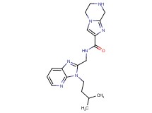 N-{[3-(3-methylbutyl)-3H-imidazo[4,5-b]pyridin-2-yl]methyl}-5,6,7,8-tetrahydroimidazo[1,2-a]pyrazine-2-carboxamide
