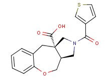 (3aS*,10aS*)-2-(3-thienylcarbonyl)-2,3,3a,4-tetrahydro-1H-[1]benzoxepino[3,4-c]pyrrole-10a(10H)-carboxylic acid