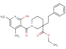 ethyl 1-[(2-hydroxy-4,6-dimethyl-3-pyridinyl)carbonyl]-3-(2-phenylethyl)-3-piperidinecarboxylate
