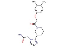 2-(2-{1-[(3,4-dimethylphenoxy)acetyl]-3-piperidinyl}-1H-imidazol-1-yl)acetamide