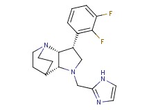 (3R*,3aR*,7aR*)-3-(2,3-difluorophenyl)-1-(1H-imidazol-2-ylmethyl)octahydro-4,7-ethanopyrrolo[3,2-b]pyridine